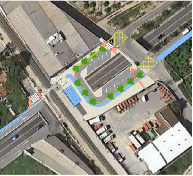 pasarela elevada n332 alfaz del pis