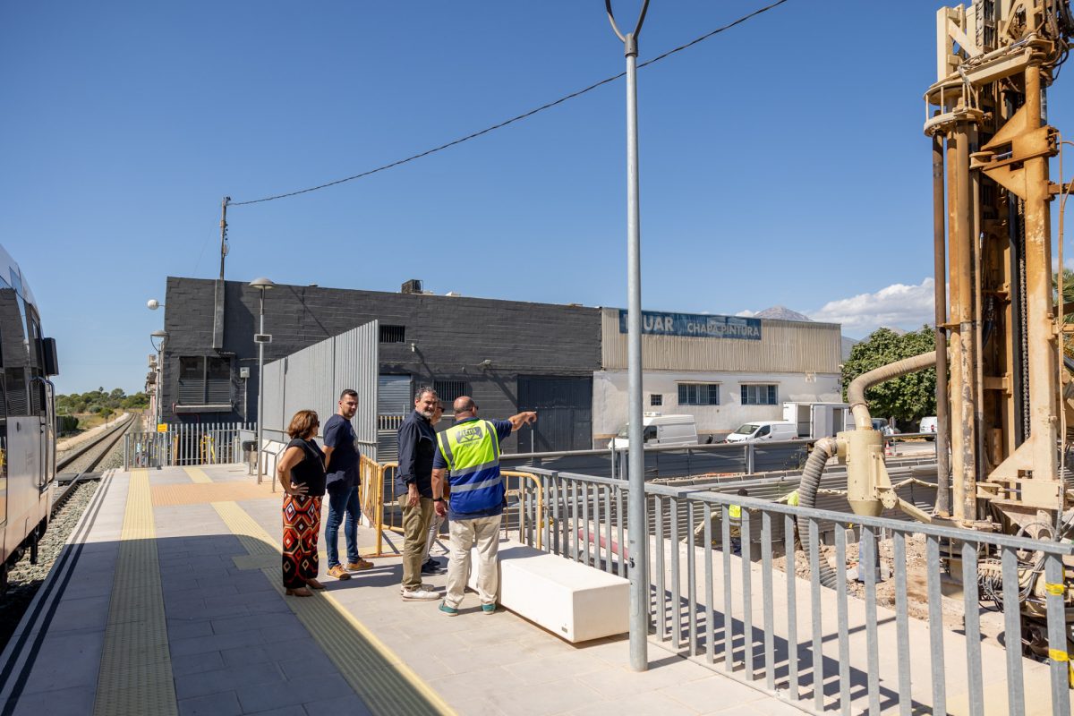 Marchan a buen ritmo las obras de mejora en el entorno del apeadero del TRAM incluidas en la EDUSI