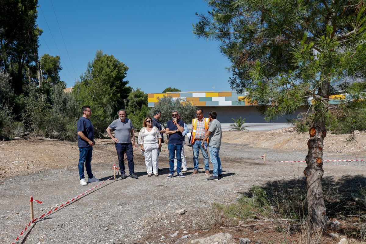 Marchan a buen ritmo las obras EDUSI de creación de una zona verde junto al pabellón Pau Gasol